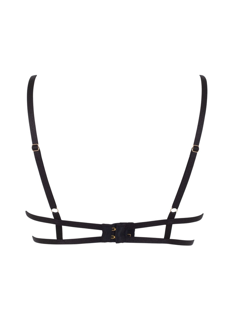 Bluebella Tallulah (Black) Open Bra - Underwired Cupless Bra | Avec Amour Sexy Lingerie