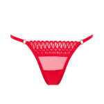 Bluebella Tallulah Thong (Tomato Red) - Lace G-String | Avec Amour Sexy Lingerie