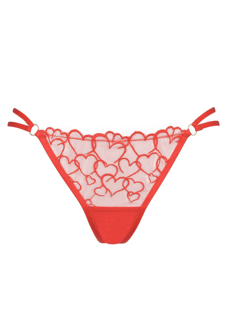 Bluebella Valentina Thong (Red) | Avec Amour Valentine's Day Lingerie