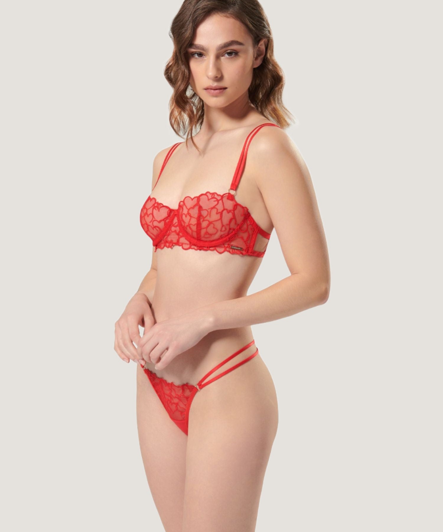 Bluebella Valentina Thong (Red) | Avec Amour Valentine's Day Lingerie