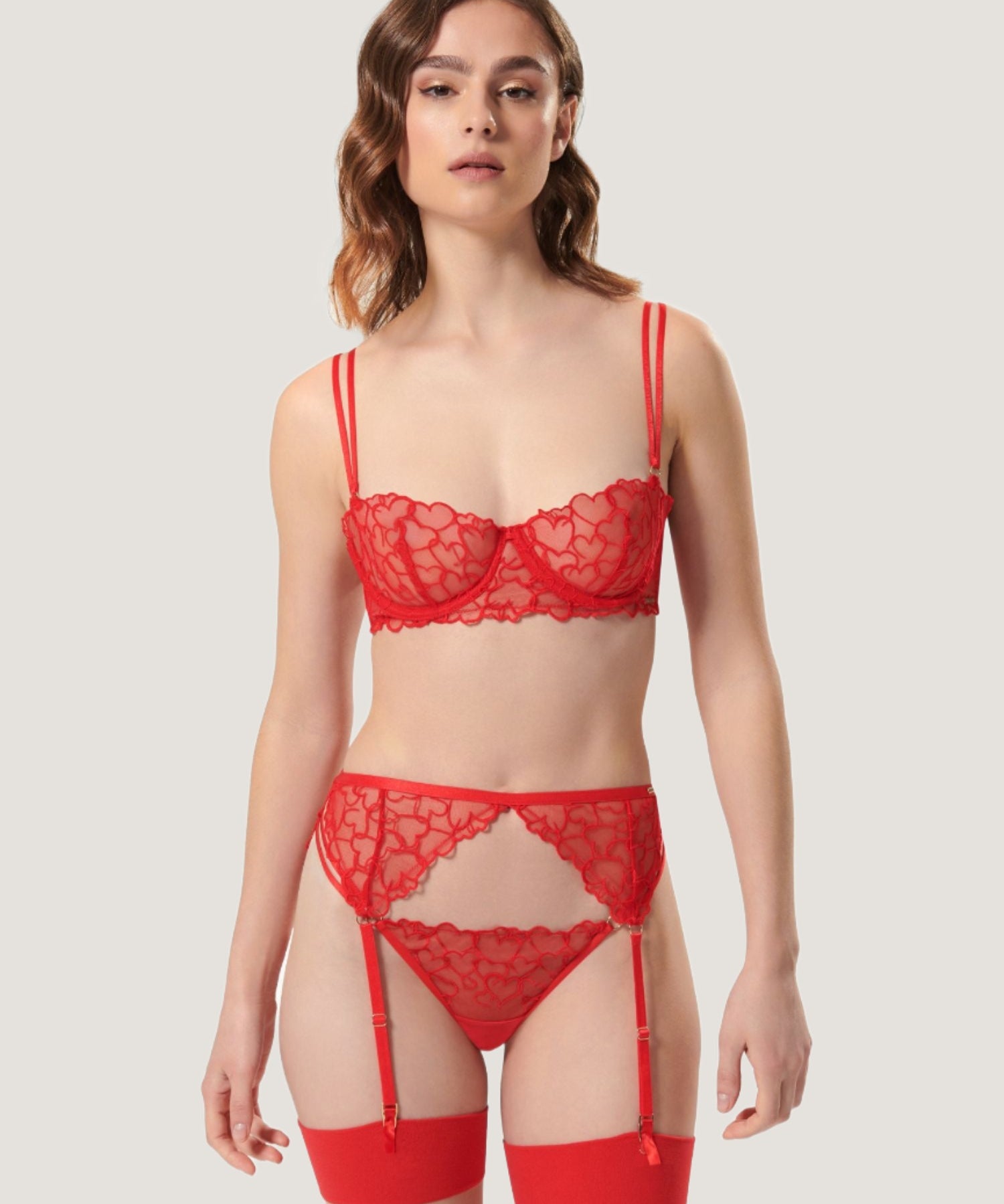Bluebella Valentina Thong (Red) | Avec Amour Valentine's Day Lingerie