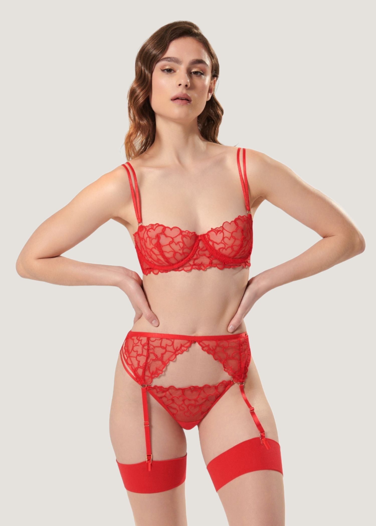 Bluebella Valentina Bra (Red) | Avec Amour Valentine's Day Lingerie