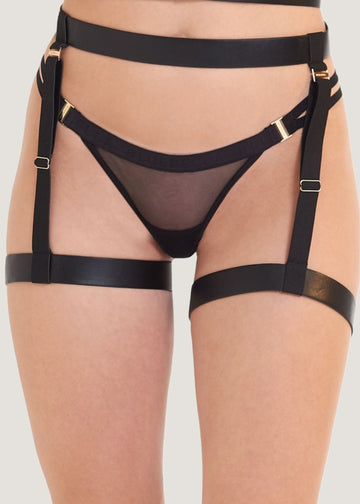 Bluebella Zadie Faux Leather Thigh Harness