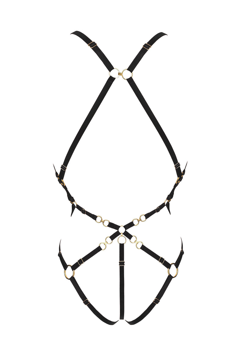 Bordelle Kleio Multi-Style Harness Body - Bondage Harness (Black) | Avec Amour Luxury Lingerie