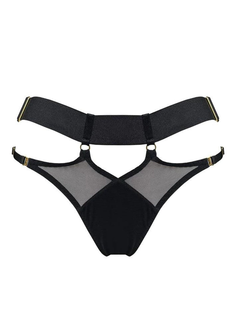 Bordelle Kora Open Back Brief - Ouvert Panty - Luxury Lingerie | Avec Amour Sexy Lingerie