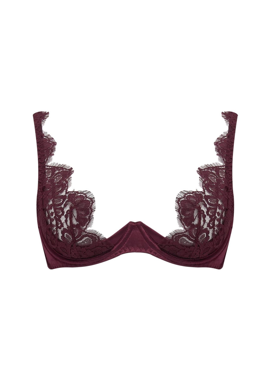 Buy Victoria's Secret Bordeaux Red Lace Full Cup Push Up Bra from Next  Luxembourg