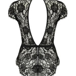 Coco de Mer - Hera Bodysuit (Black) | Avec Amour Luxury Lingerie