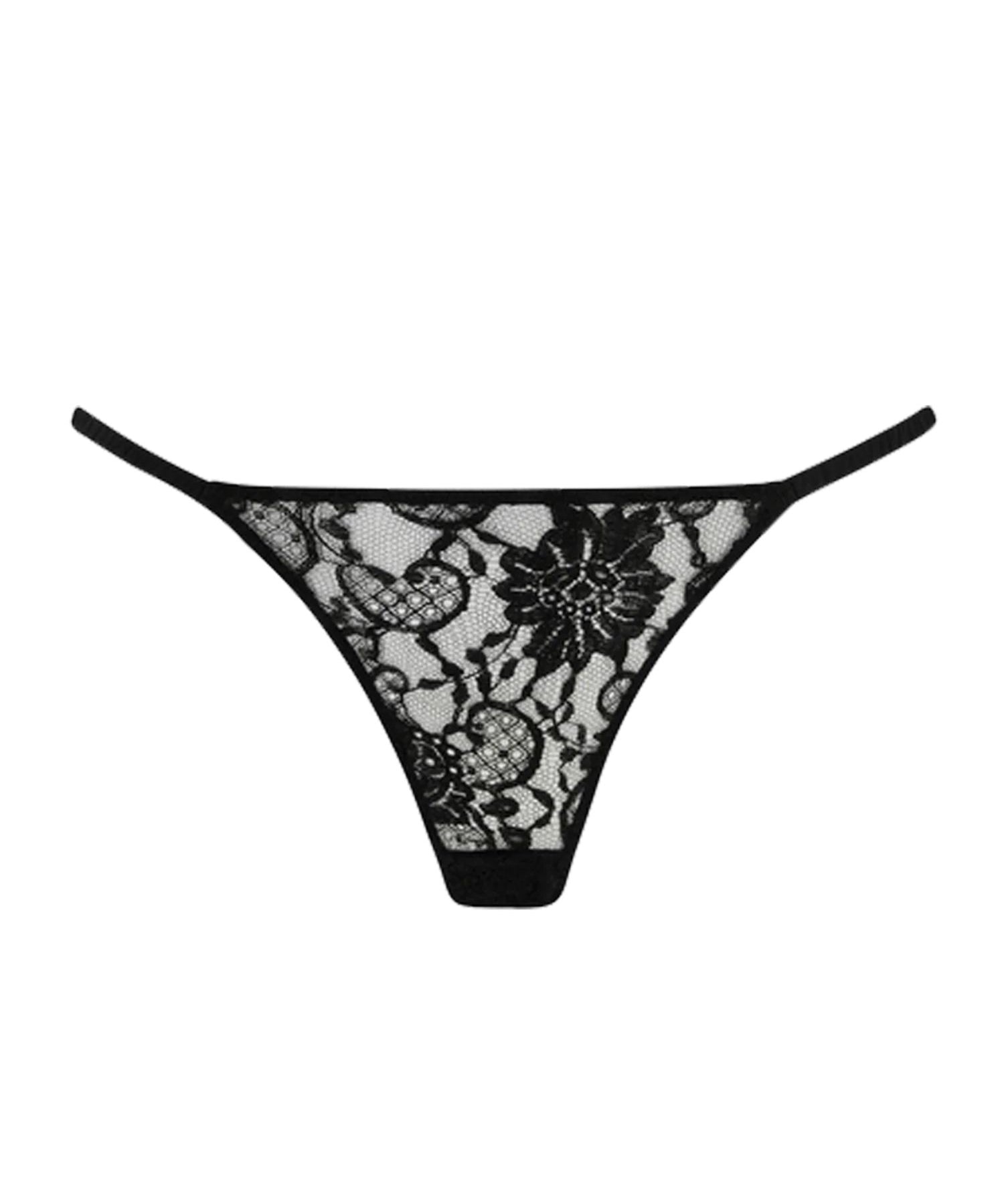 Coco de Mer - Hera Brazilian Knicker (Black) | Avec Amour Luxury Lingerie
