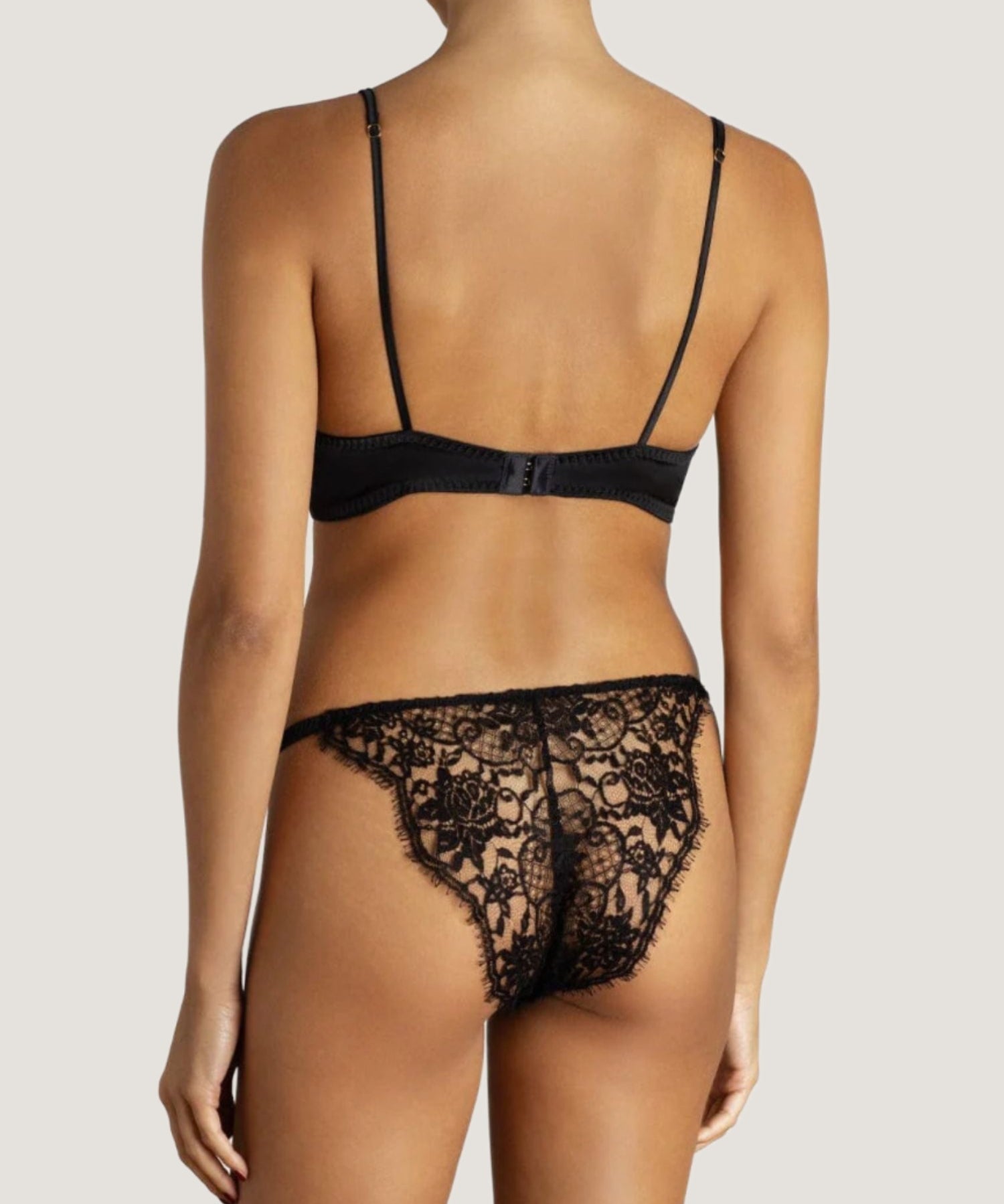Coco de Mer - Hera Brazilian Knicker (Black) | Avec Amour Luxury Lingerie