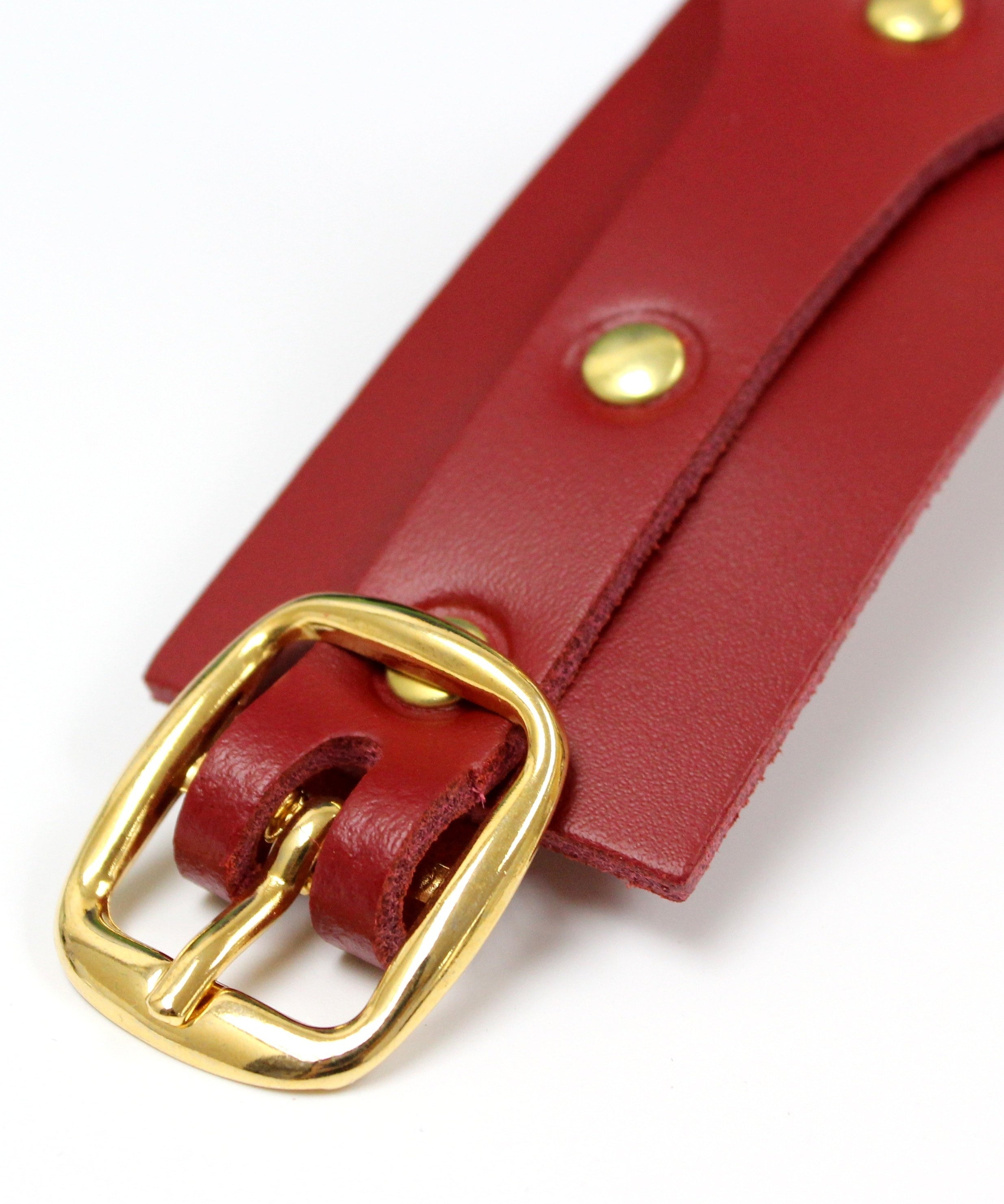 Bridge Cuff Set (Red)-Accessories-ELF Zhou-AvecAmourLingerie