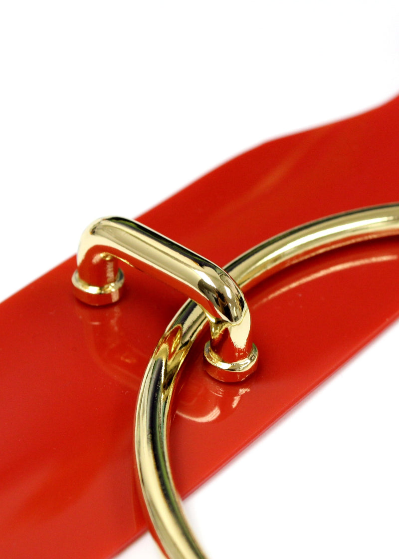 PVC O-Ring Choker (Red)-Accessories-ELF Zhou-AvecAmourLingerie