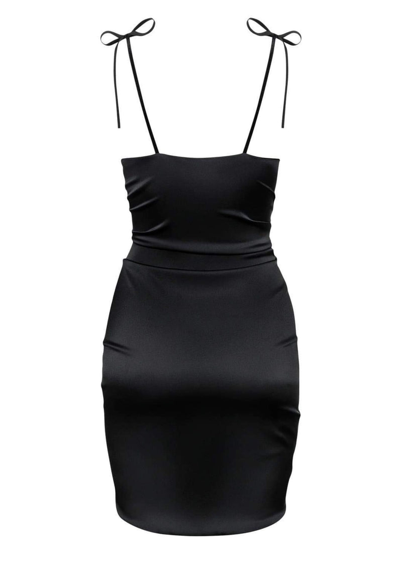 God Save Queens Wilma Black Silk Dress - Sexy Luxury Sleepwear