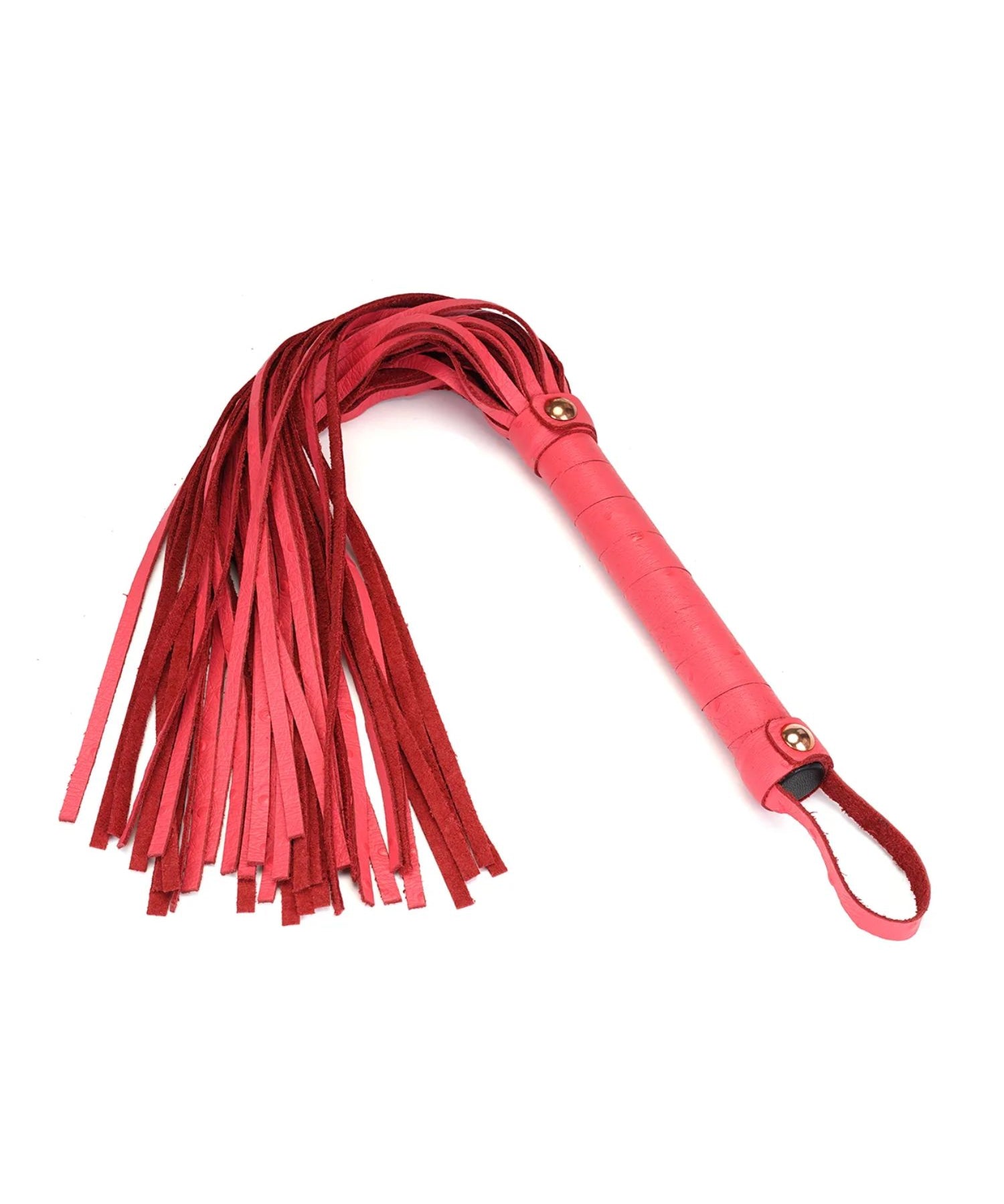 Liebe Seele Angel's Kiss Pink Leather Flogger - BDSM Toy | Avec Amour Lingerie