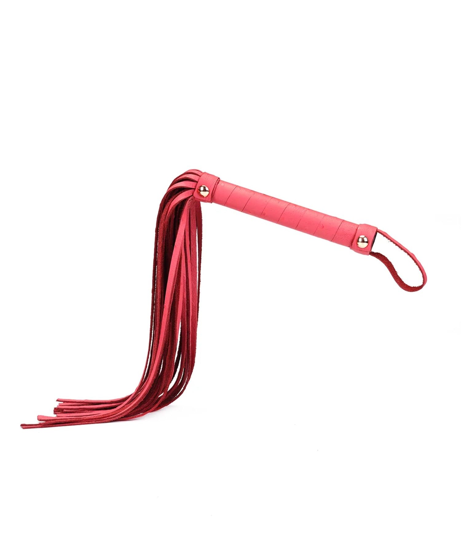 Liebe Seele Angel's Kiss Pink Leather Flogger - BDSM Toy | Avec Amour Lingerie
