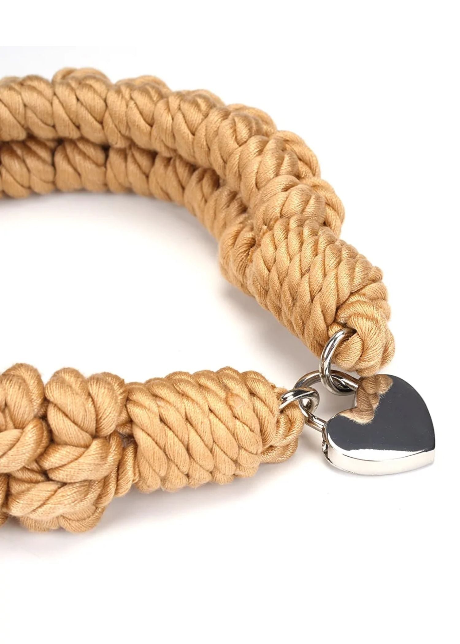 Liebe Seele Bound You II Bondage Rope with Silver Lockable Heart Padlock - BDSM Bondage Toys | Avec Amour