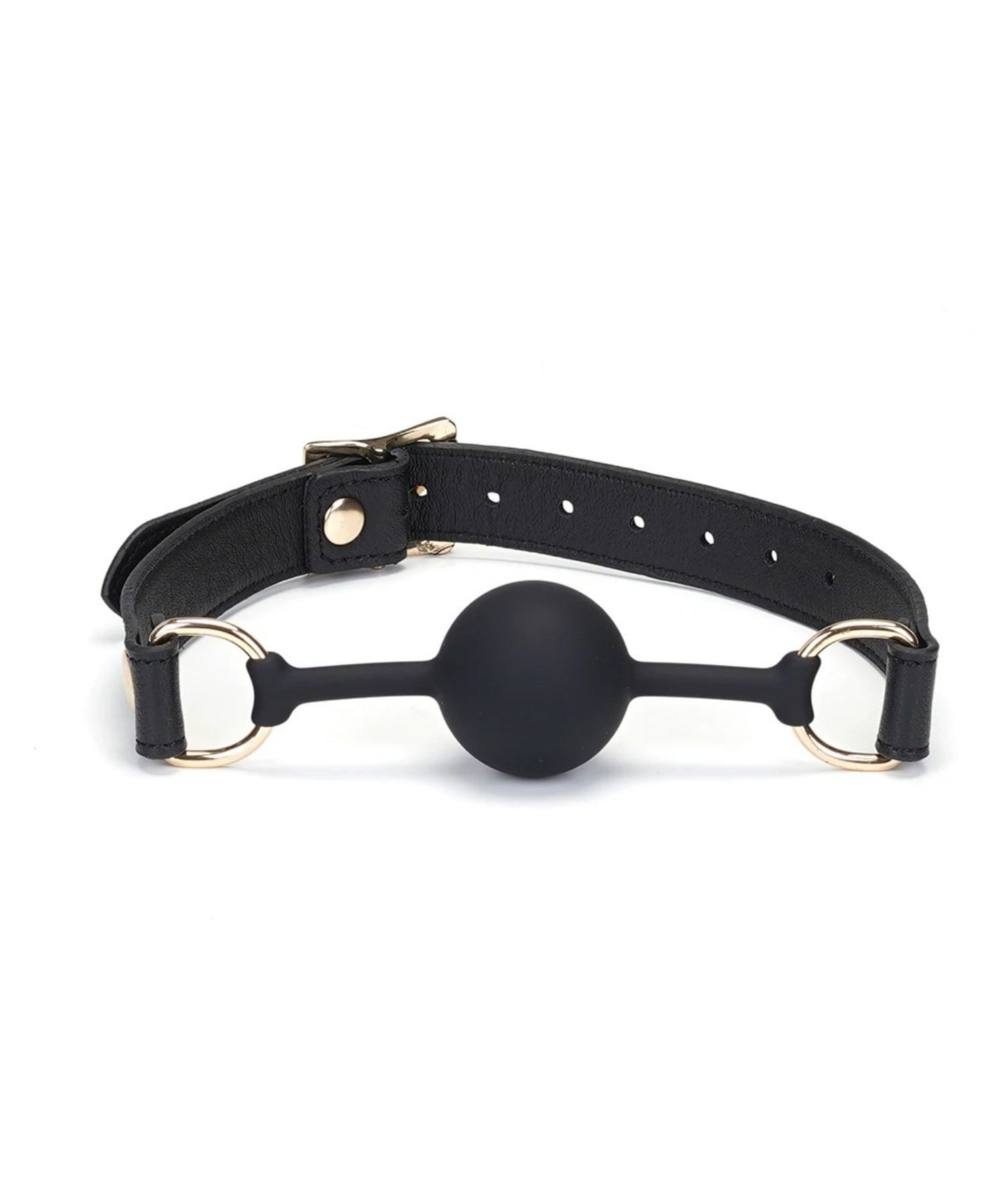 Liebe Seele Dark Secret Leather Ball Gag - BDSM Sex Toys Bedroom Fun