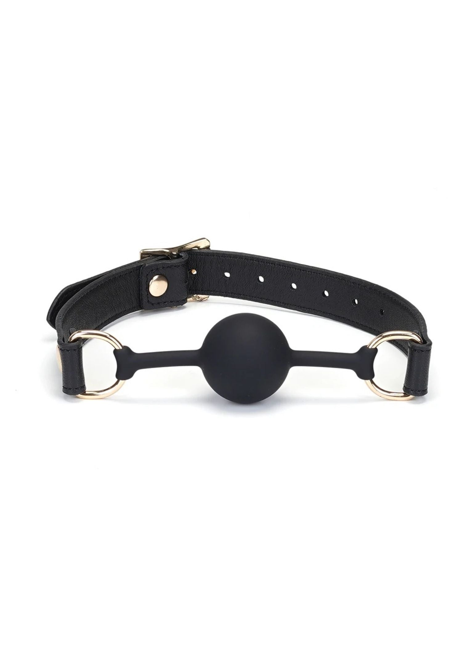 Liebe Seele Dark Secret Leather Ball Gag - BDSM Sex Toys Bedroom Fun