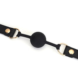 Liebe Seele Dark Secret Leather Ball Gag - BDSM Sex Toys Bedroom Fun