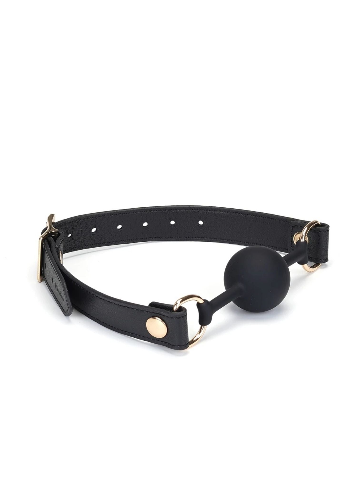 Liebe Seele Dark Secret Leather Ball Gag - BDSM Sex Toys Bedroom Fun