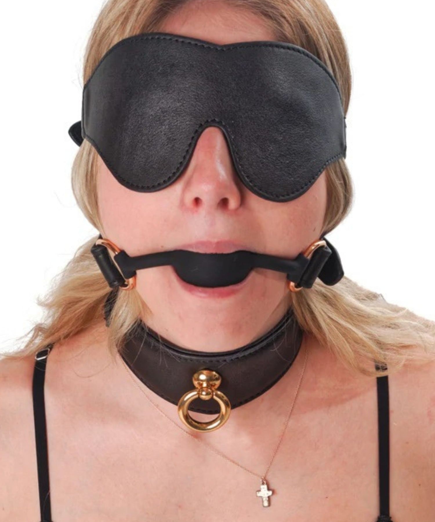 Liebe Seele - Dark Secret - Black Leather Blindfold - BDSM Sex Toys