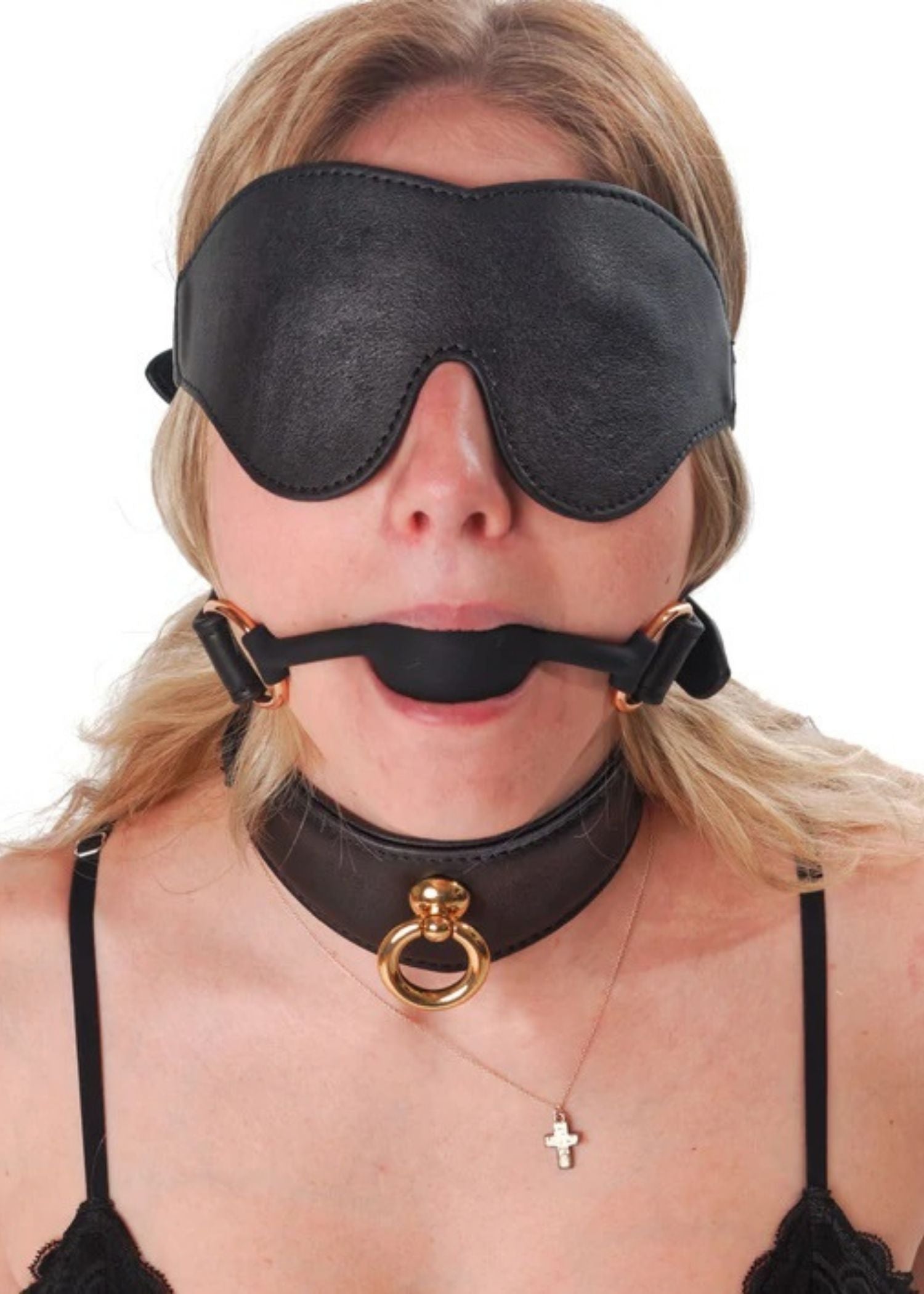 Liebe Seele - Dark Secret - Black Leather Blindfold - BDSM Sex Toys
