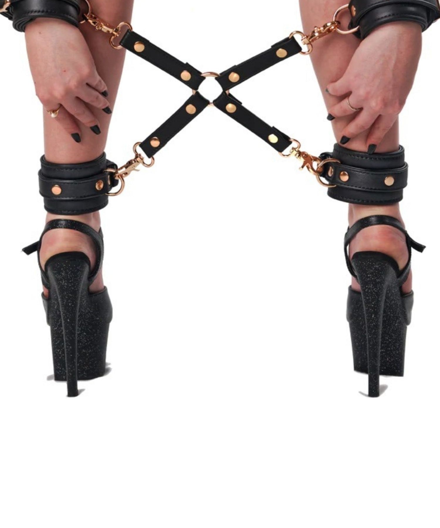 Liebe Seele - Dark Secret - Black Leather Hogtie - BDSM Sex Toys