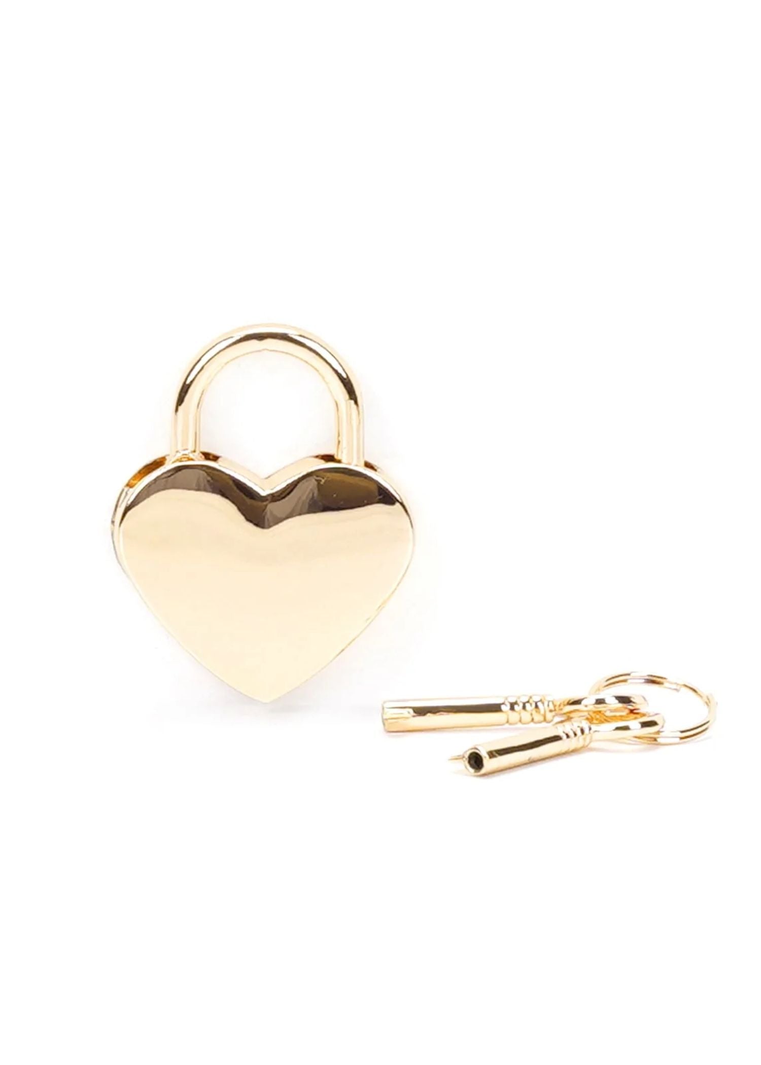 Liebe Seele Gold Heart Padlock with Key - BDSM Bondage Bedroom Fun | Avec Amour
