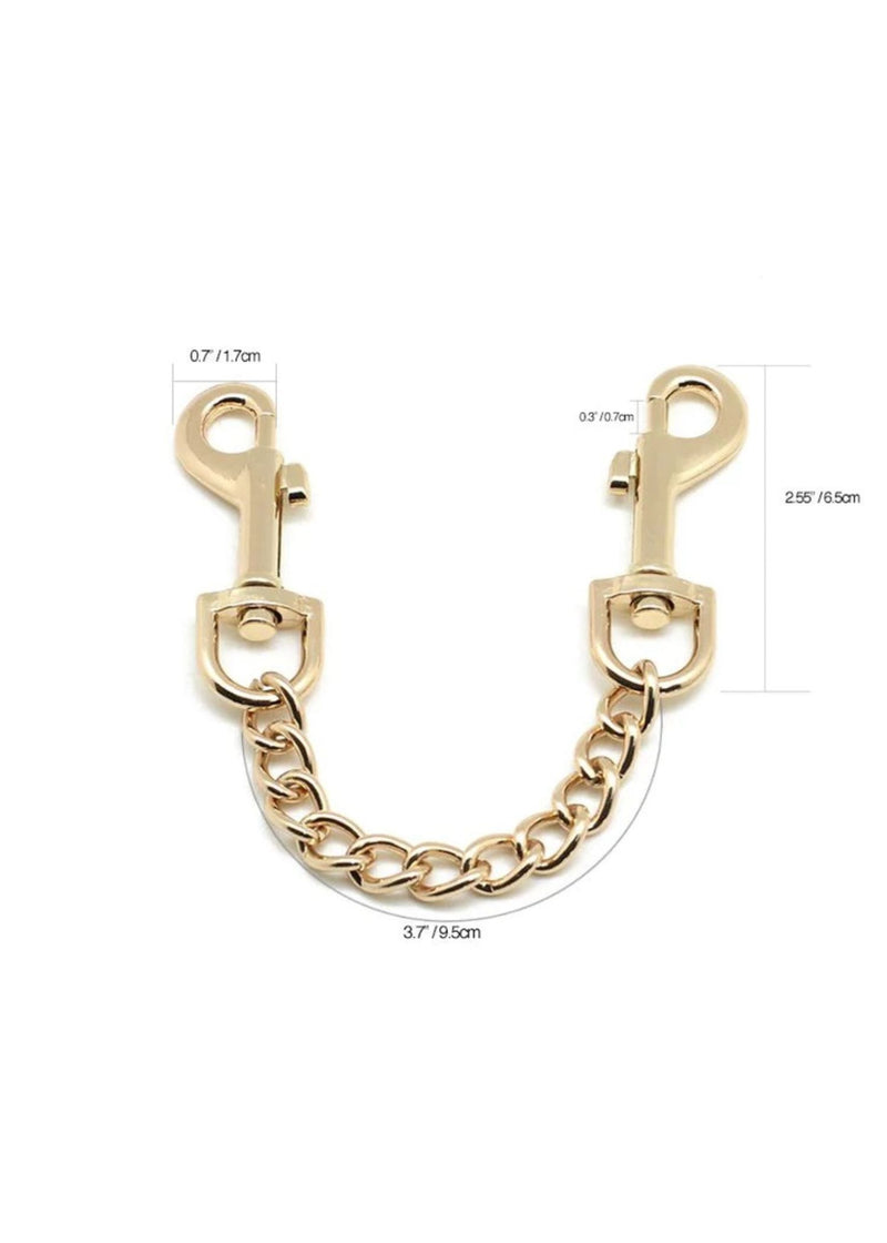 Liebe Seele Gold Quick Release Clip with Chain - Handcuff & Anklecuff Connector | Avec Amour Lingerie