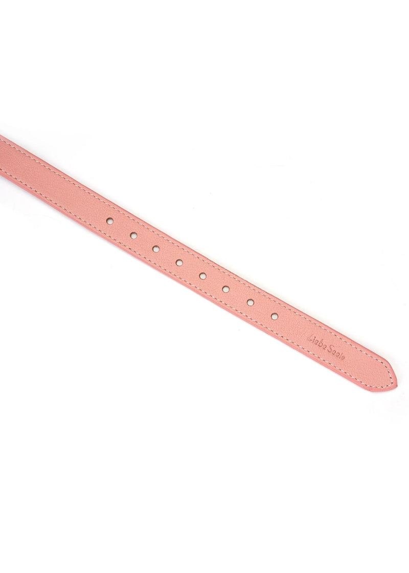 Liebe Seele Pink Dream Leather Blindfold - BDSM Bondage Accessories | Avec Amour Lingerie