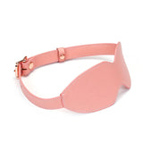Liebe Seele Pink Dream Leather Blindfold - BDSM Bondage Accessories | Avec Amour Lingerie