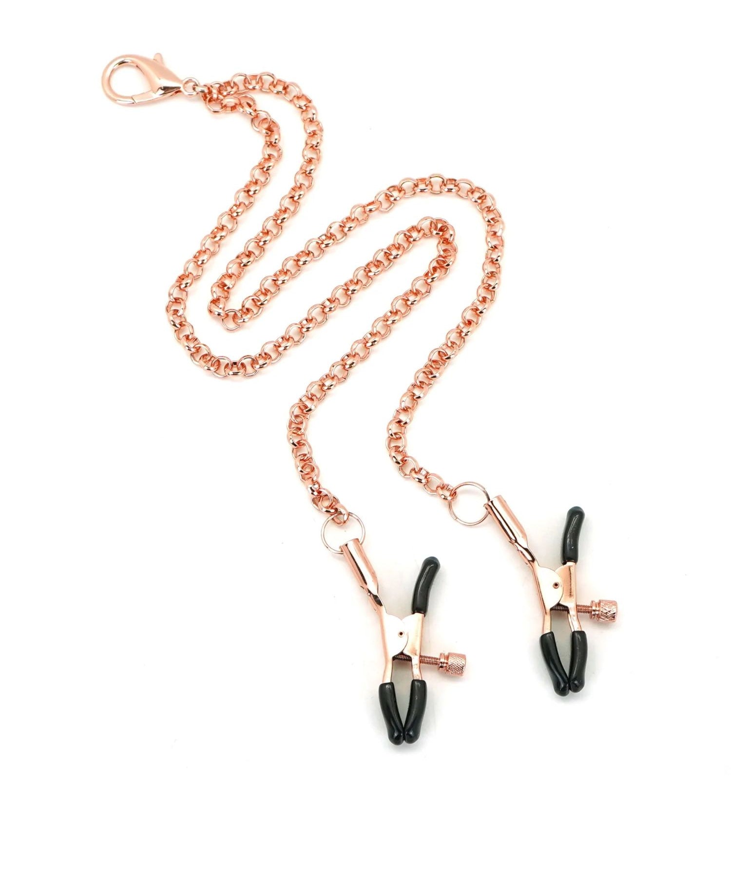 Liebe Seele Rose Gold Memory Collar & Nipple Clamps - BDSM Accessories | Avec Amour Lingerie