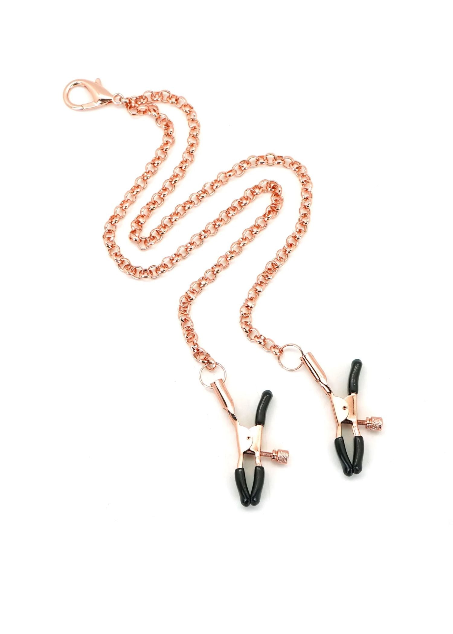 Liebe Seele Rose Gold Memory Collar & Nipple Clamps - BDSM Accessories | Avec Amour Lingerie