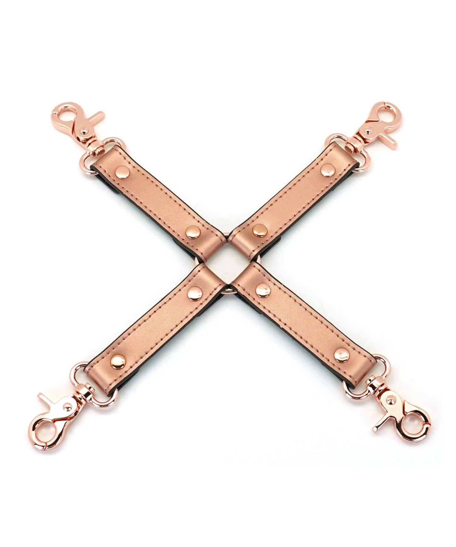 Liebe Seele Rose Gold Memory Hogtie - Handcuff / Ankle Cuff Accessory - BDSM Bondage Sex Toys | Avec Amour