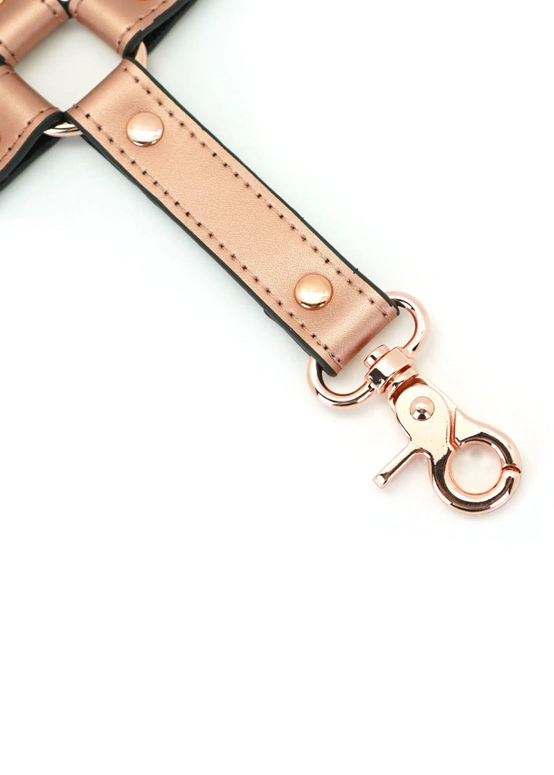 Liebe Seele Rose Gold Memory Hogtie - Handcuff / Ankle Cuff Accessory - BDSM Bondage Sex Toys | Avec Amour