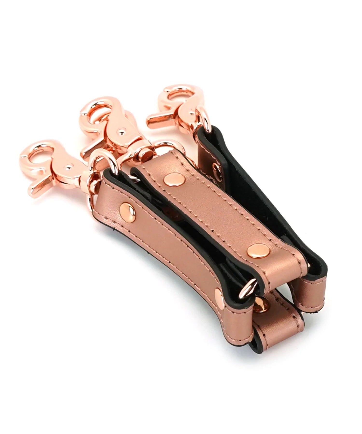 Liebe Seele Rose Gold Memory Hogtie - Handcuff / Ankle Cuff Accessory - BDSM Bondage Sex Toys | Avec Amour