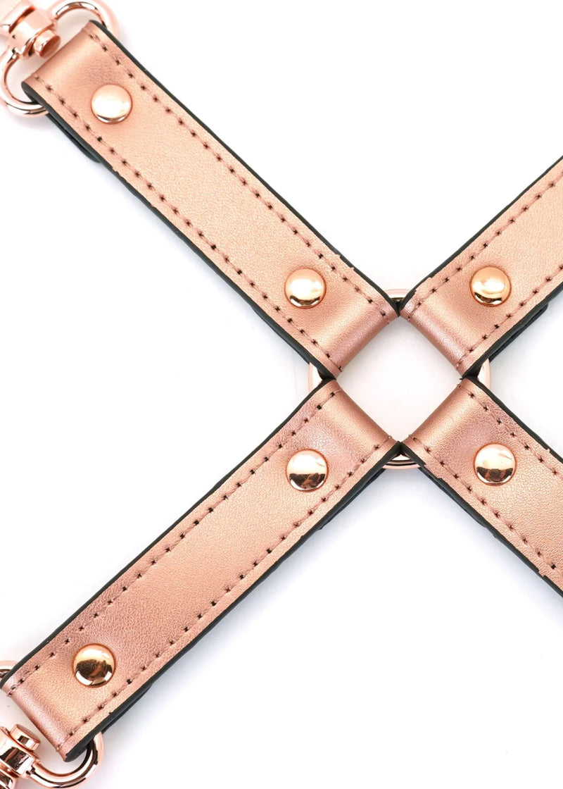 Liebe Seele Rose Gold Memory Hogtie - Handcuff / Ankle Cuff Accessory - BDSM Bondage Sex Toys | Avec Amour