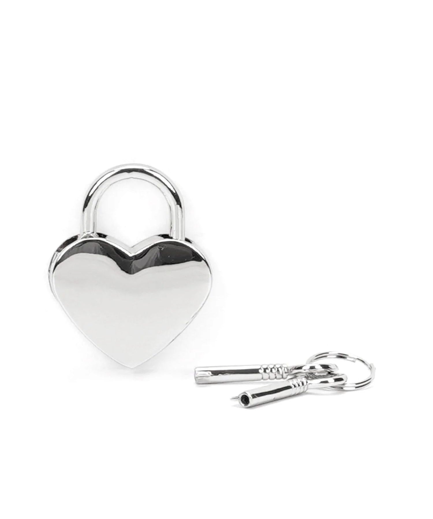 Liebe Seele Silver Heart Padlock with Key - BDSM Bondage Bedroom Fun | Avec Amour