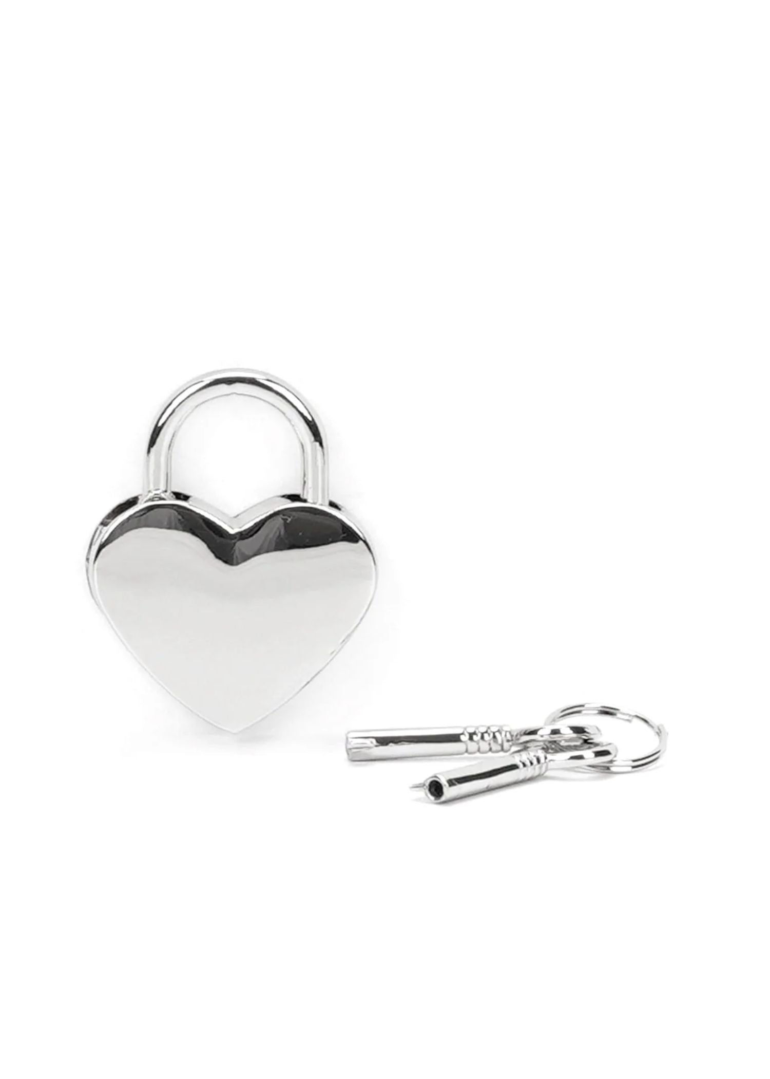Liebe Seele Silver Heart Padlock with Key - BDSM Bondage Bedroom Fun | Avec Amour