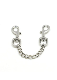 Liebe Seele Silver Quick Release Clip with Chain - Handcuff & Anklecuff Connector | Avec Amour Lingerie