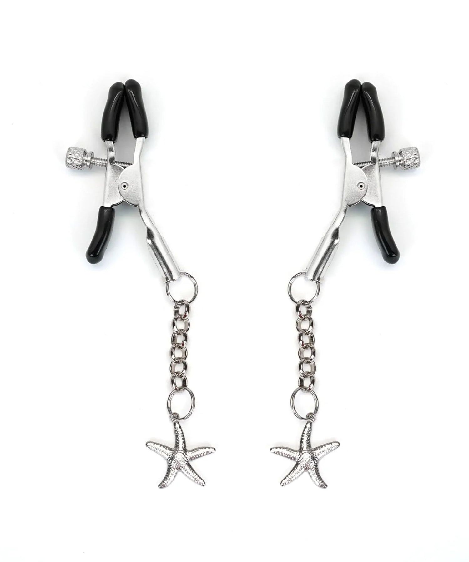 Liebe Seele Silver Starfish Nipple Clamps - BDSM Bondage Accessory | Avec Amour