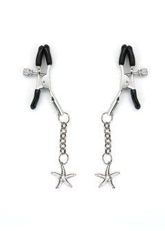 Liebe Seele Silver Starfish Nipple Clamps - BDSM Bondage Accessory | Avec Amour