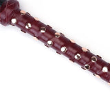 Liebe Seele Wine Red Flogger - Durable with Studded Handle - Bondage BDSM Sex Toy | Avec Amour