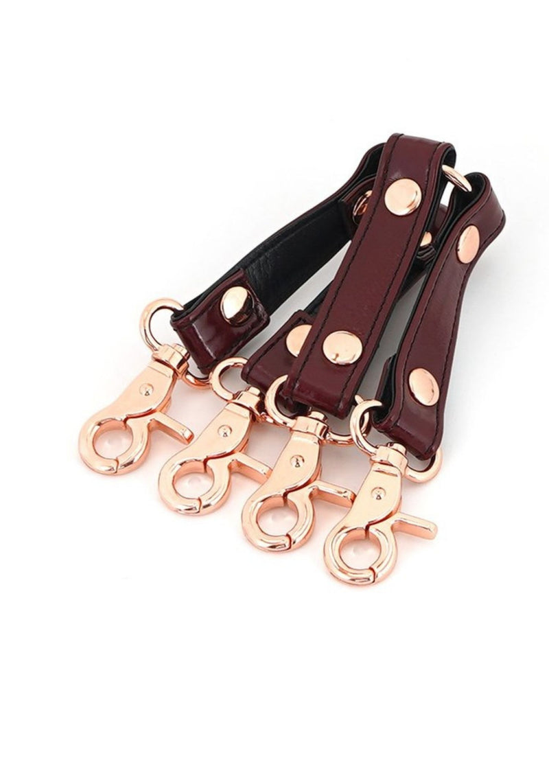 Liebe Seele - Wine Red - Leather Hogtie - BDSM Sex Toys