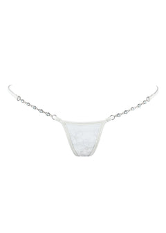 Lucky Cheeks Ivory Pearl Luxury Micro G-String - Avec Amour Sexy Lingerie