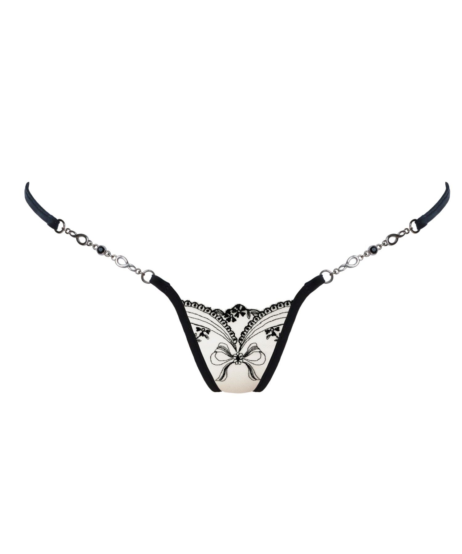 Lucky Cheeks My Love Swarovski Thong - Luxury Underwear | Avec Amour Sexy Lingerie