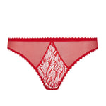 Maison Close Accroche Coeur Panty (Red) - Cutout Back Lace Underwear | Avec Amour Luxury Lingerie