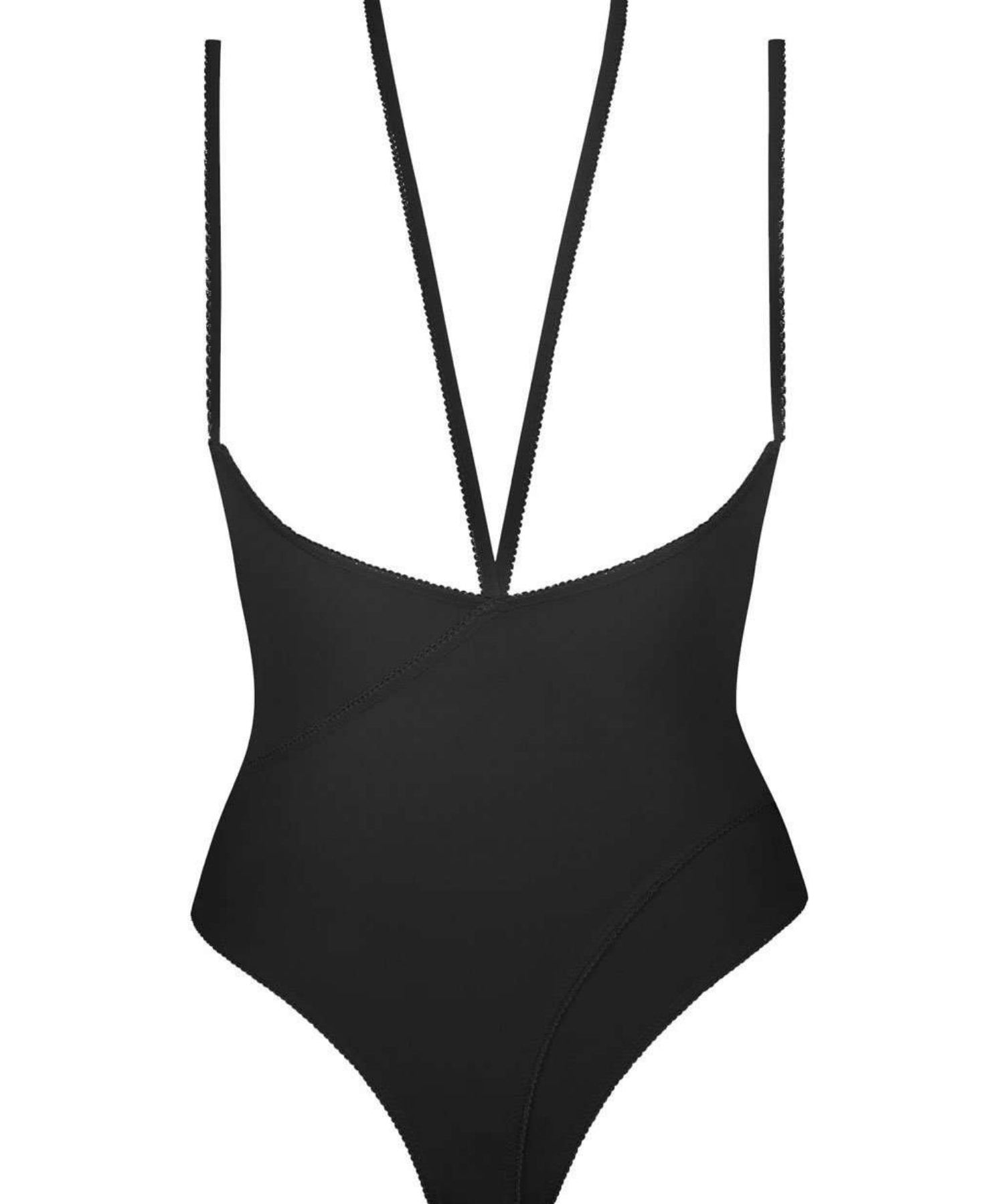 Maison Close Le Petit Secret Naked Breast Thong Body - Open Cup Bodysuit - Black Bodysuit - Avec Amour Sexy Lingerie