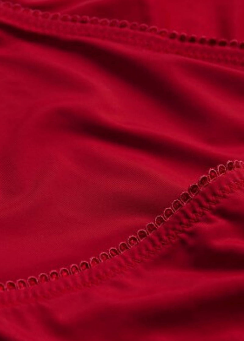 Maison Close Le Petit Secret Naked Breast Thong Body - Open Cup Bodysuit - Red Bodysuit - Avec Amour Sexy Lingerie