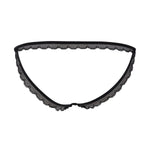 Maison Close Le Petit Secret Openable Naked Panty (Black) - Crotchless Underwear | Avec Amour Luxury Lingerie