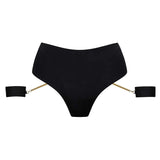 Maison Close Tapage Nocturne Openable High Waist Thong with Handcuffs - Sexy Lingerie